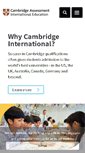 Mobile Screenshot of cambridgeinternational.org